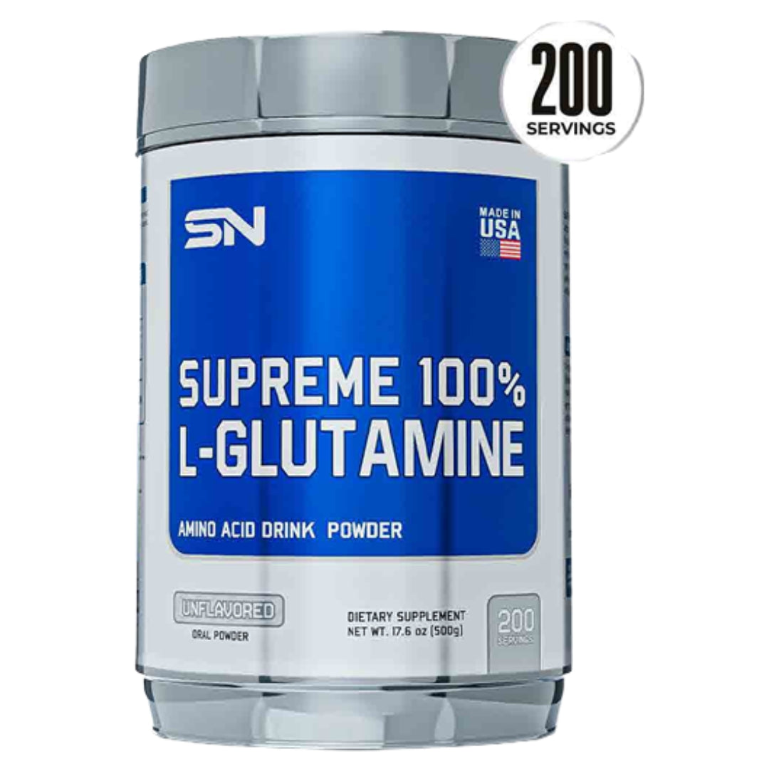 Supreme 100% L-Glutamine - Glutamina Supreme Nutrition